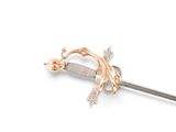 an image of a gold and silver sword on a white background