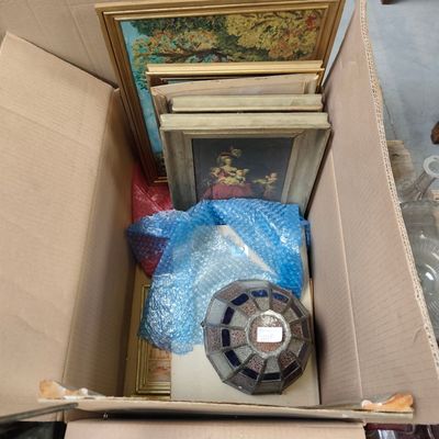 a box full of assorted items that are in it