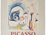 une affiche annonçant l'exposition de Picassoo à Paris, en France