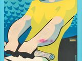 an image of a poster of a man riding a bike