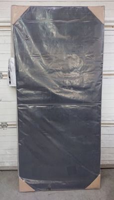 Sommier tapissier 90x190 , coutil noir + pieds (ref:133) - r…