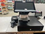 an image of a cash register machine in a grocery store