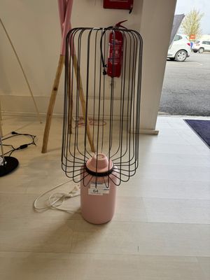 Lampe MAREVA Rose poudré H. 92 cm