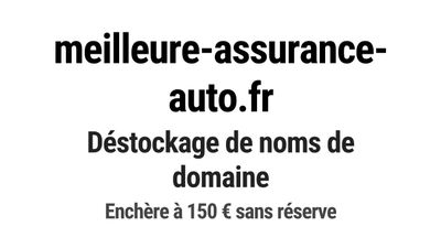Nom de domaine meilleure-assurance-auto.