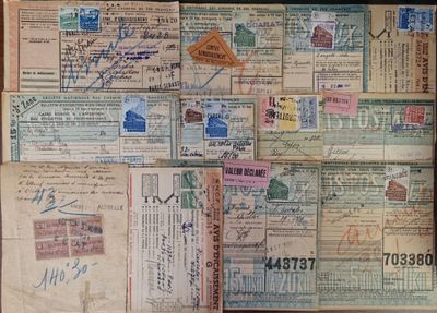 many different types of stamps on a piece of paper