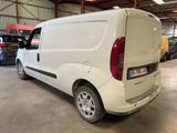 a white van that is parked in a garage