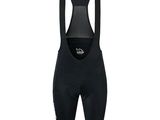 a close up of a bib shorts on a white background