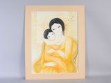 an image of a painting of a woman holding a child