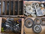a box full of assorted items sitting on the floor