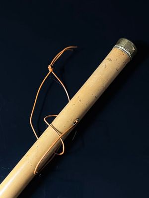 Canne, le pommeau en or jaune 18 k (750 millièmes), le fut e…