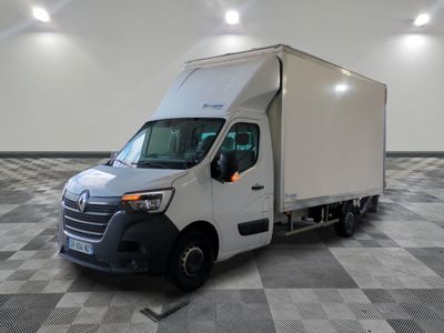 a picture of a white truck parked in a room