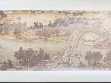 a picture of a painting on the wall of a room