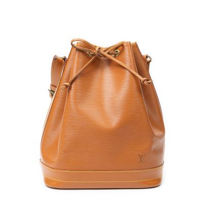 louis vuitton brown epi leather bucket bag
