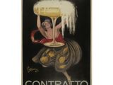tableau représentant une femme tenant un verre de bière au-dessus de sa tête