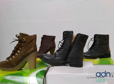 Lot de 4 paires de bottines à talons - GEMO - G-ONE - Taille…