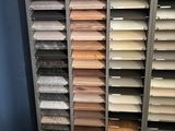 a close up of a cabinet with many different types of tile