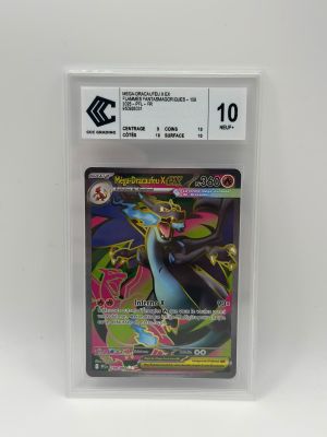 the pokemon trading card is in a clear plastic holder