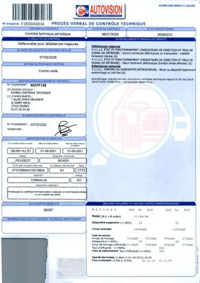 l'image d'un document sur lequel figure la photo d'une voiture