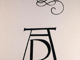 an image of a black and white picture of the letter d