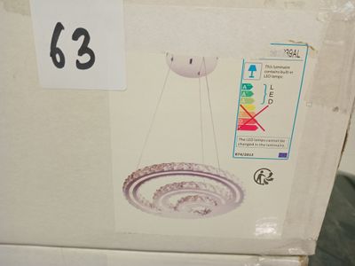 @@@ 2 suspensions SERPENTIN LED alu ref 26239 AL - NEUF EN C…