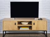 an image of a flat screen tv sitting on top of a wooden entertainment center