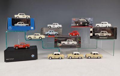 a lot of toy cars that are on display