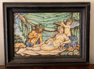 une image d'un tableau représentant une femme allongée sur un lit