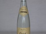 a bottle of alcohol that is sitting on a table