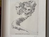 a picture of a book with a drawing on it