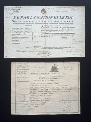 an old document with a picture of a man on it