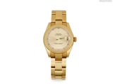 Montre Rolex pour femme « Day-Date » en or jaune 18 carats