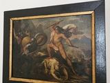 a picture of a painting on the wall of a room