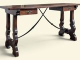l'image d'une table en bois avec un tiroir en dessous