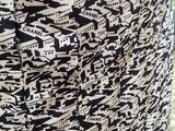 a close up of a skirt with a pattern on it