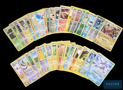 de nombreuses cartes Pokémon sur fond noir