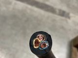 a person holding a piece of electrical wire in their hand