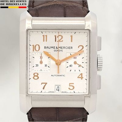 an image of a watch with a brown strap
