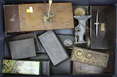 a box full of old items that are in it