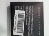 the back of a black box with a barcode on it