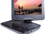 an image of a portable dvd player with a picture on the screen