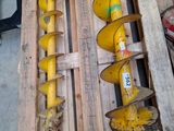 a lot of different types of construction equipment on a pallet