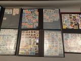 many different types of stamps on a table