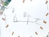 a picture of a paper plate with a drawing on it