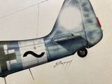 un dessin représentant un avion avec une moustache