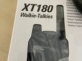 a box of motorola walkie talkies on a table