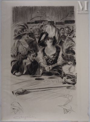 une image représentant un dessin d'un groupe de personnes assises à une table