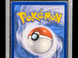 a close up of a card with a pokemon ball on it