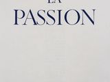the cover of a book with the title la passion written on it
