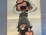 affiche française représentant un personnage de dessin animé en train de pleurer, la bouche grande ouverte