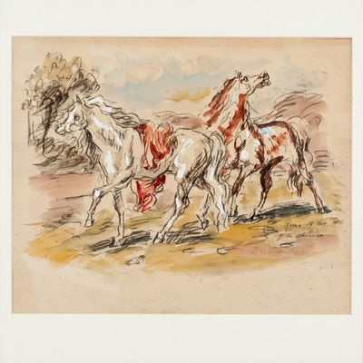GIORGIO DE CHIRICO (Volos, 1888 - Rome, 1978) Attribué - Cav…